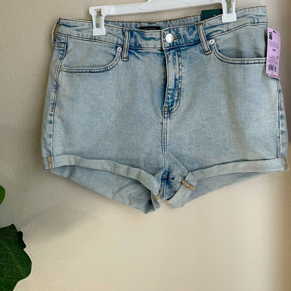 NWT Target Highest Rise Light Wash Denim Shorts